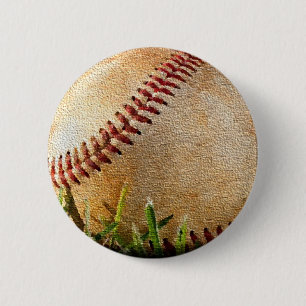 Schaltfläche Baseball Pinback Button