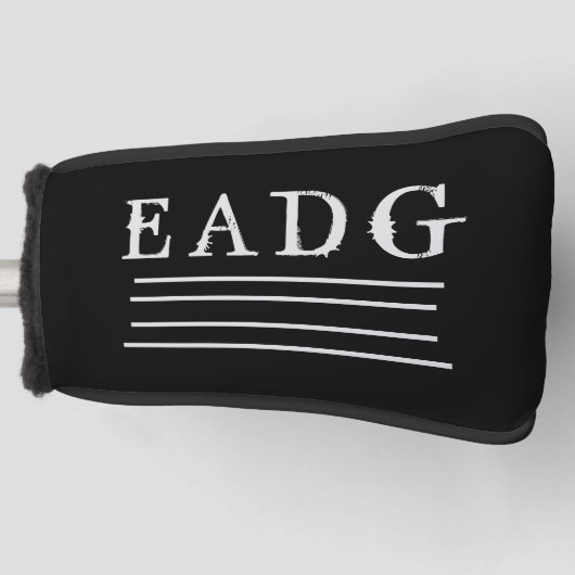 Schaltfläche "Bass Tuned" Golf Headcover (Vorderseite)