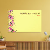 SCHALTFLÄCHE Bat Mitzvah Sign-In Board Leinwanddruck (Insitu (Wohnzimmer))