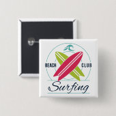 Schaltfläche "Beach Club Surfing" Button (Vorne & Hinten)