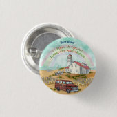 Schaltfläche "Beach Rainbow Lighthouse" Button (Vorne & Hinten)