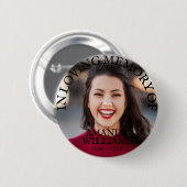 Schaltfläche Beerdigung im Love Memory-Foto Button (Vorne & Hinten)