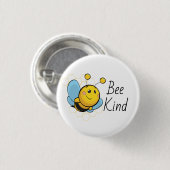 Schaltfläche "BeKind Niedlicher Pinback" Button (Vorne & Hinten)