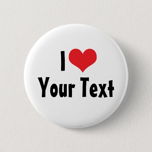 Schaltfläche "Benutzerdefinierte I-Liebe" Button (Vorderseite)