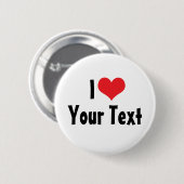 Schaltfläche "Benutzerdefinierte I-Liebe" Button (Vorne & Hinten)
