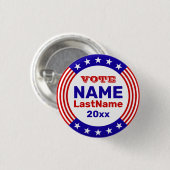 Schaltfläche "Benutzerdefinierte Kampagnenvorlage  Button (Vorne & Hinten)