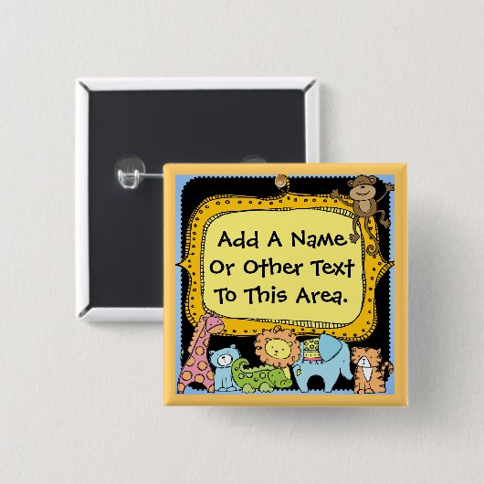 Schaltfläche "Benutzerdefinierte Zootiere" Button (Vorne & Hinten)