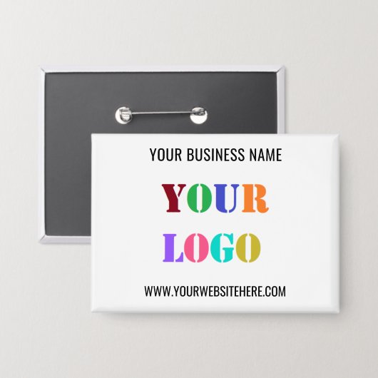 Schaltfläche "Benutzerdefinierter Logo- und Text-W Button (Vorderseite/Rückseite)