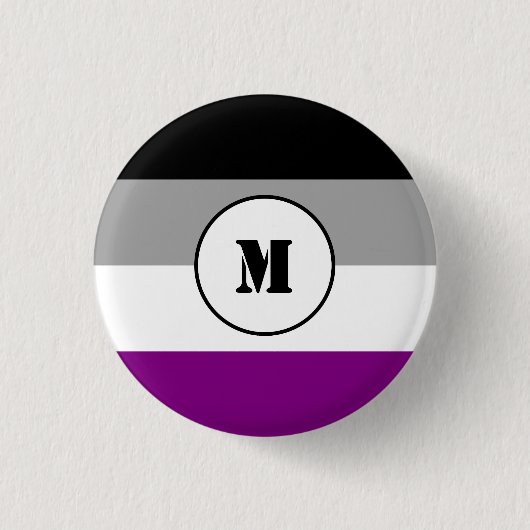 Schaltfläche "Benutzerdefiniertes asexuelles Flag" Button (Vorderseite)