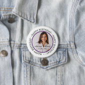 Schaltfläche "Benutzerdefiniertes Glück zum Geburt Button (Beispiel)
