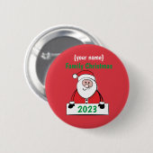 Schaltfläche - Benutzerdefiniertes Weihnachtsfest Button (Vorne & Hinten)