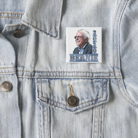 Schaltfläche "Bernie Sanders Support" für 2020 Button (Beispiel)