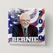 Schaltfläche "Bernie Sanders Support" für 2020 Button (Vorderseite)