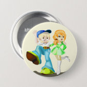 Schaltfläche "Beste Freunde" - Farbe - Text Button (Vorne & Hinten)