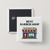 Schaltfläche "Bester Barbershop" Button (Vorne & Hinten)