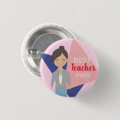 Schaltfläche "Bester Lehrer je" Button (Vorne & Hinten)