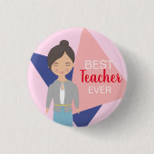 Schaltfläche "Bester Lehrer je" Button (Vorderseite)
