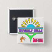 Schaltfläche "Beverly Hills Colorful 1" Button (Vorne & Hinten)