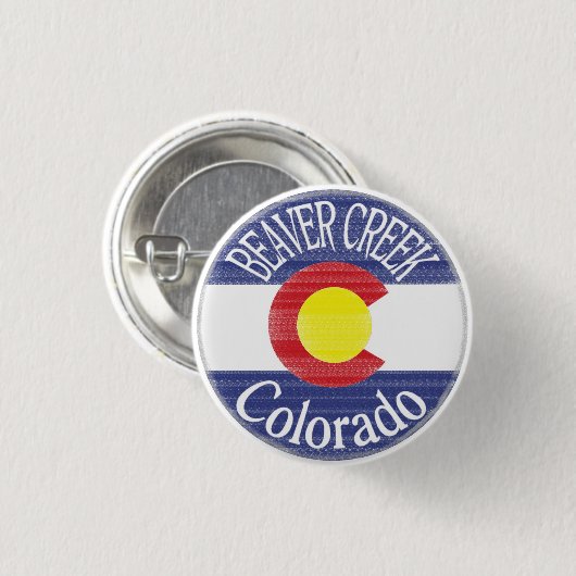 Schaltfläche "Biber Creek Colorado" Button (Vorne & Hinten)
