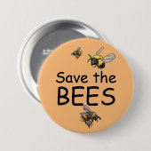 Schaltfläche Bienen gerettet Button (Vorne & Hinten)