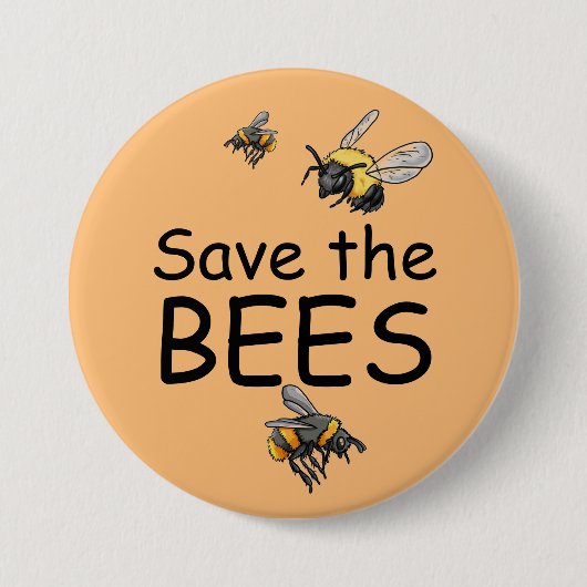 Schaltfläche Bienen gerettet Button (Vorderseite)
