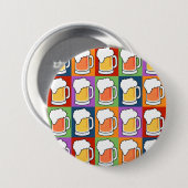 Schaltfläche "BIER Pop Art" Button (Vorne & Hinten)