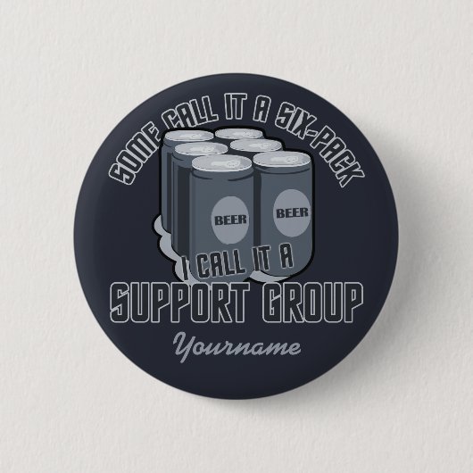 Schaltfläche "Bier Six Pack" Button (Vorderseite)