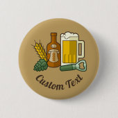 Schaltfläche "Bier-Symbole" Button (Vorderseite)