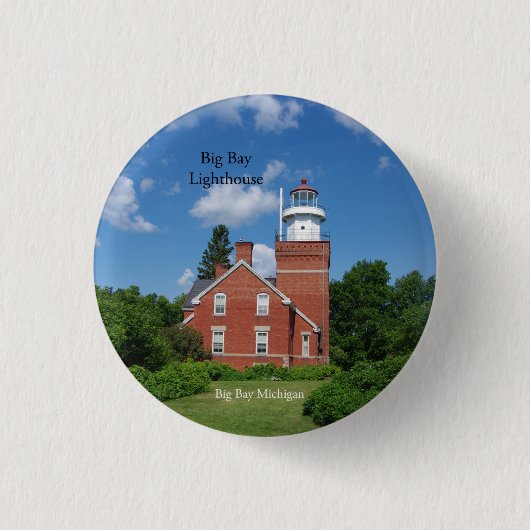 Schaltfläche "Big Bay Lighthouse" Button (Vorderseite)