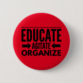Schaltfläche "Bildung, Aufrüstung, Organisieren" Button (Vorderseite)