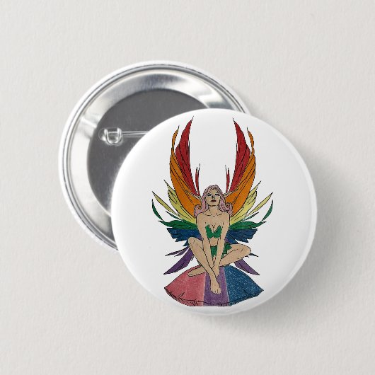 Schaltfläche Bisexuelle Fee Button (Vorne & Hinten)