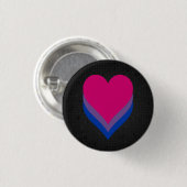 Schaltfläche "Bisexuelle Flagge" Button (Vorne & Hinten)