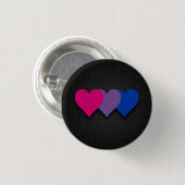 Schaltfläche "Bisexuelle Flagge" Button (Vorne & Hinten)