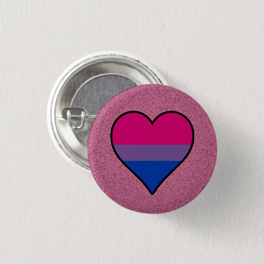 Schaltfläche "Bisexuelle Flagge" Button (Vorne & Hinten)