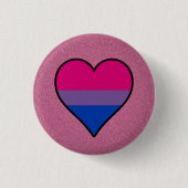 Schaltfläche "Bisexuelle Flagge" Button (Vorderseite)