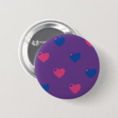 Schaltfläche "Bisexuelle Herzklopfen" Button (Vorne & Hinten)