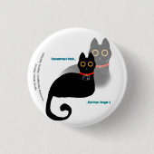 Schaltfläche "Black Cat Meme" Button (Vorderseite)