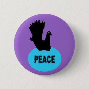 Schaltfläche "Black Dove Peace" Button