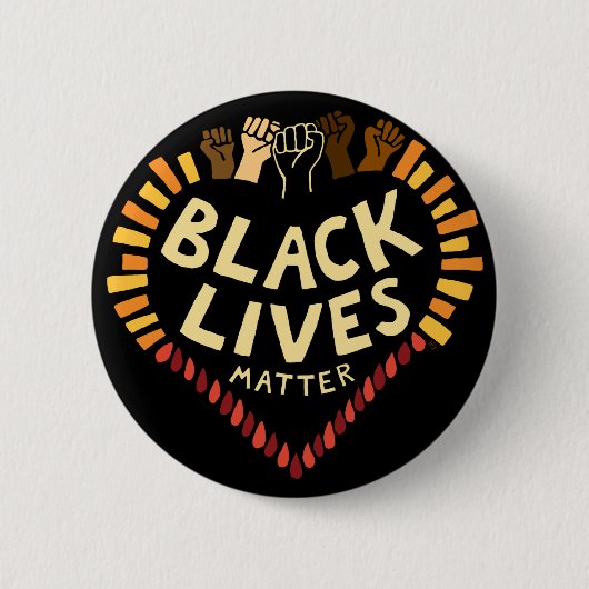 Schaltfläche "Black Lives Materie" ~ dunkel Button (Vorderseite)