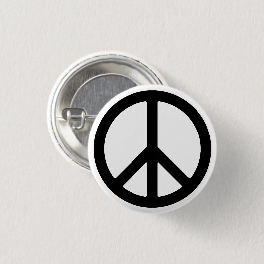 Schaltfläche "Black Peace Symbol" Button (Vorne & Hinten)