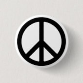 Schaltfläche "Black Peace Symbol" Button (Vorderseite)