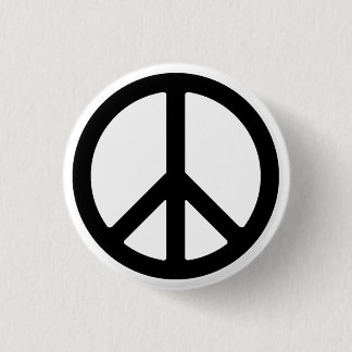 Schaltfläche "Black Peace Symbol" Button
