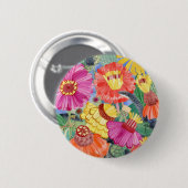 Schaltfläche "Black Racer" und "Zinnias" Button (Vorne & Hinten)