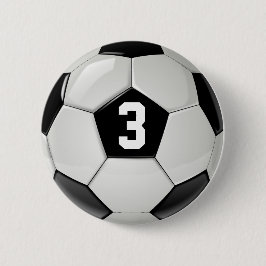 Schaltfläche "Black & White Soccer Ball Jersey" Button