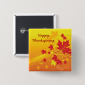 Schaltfläche Blätter in Herbstfarben anpassen Button (Vorne & Hinten)