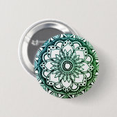 Schaltfläche Blau und Grün von Mandala Button (Vorne & Hinten)