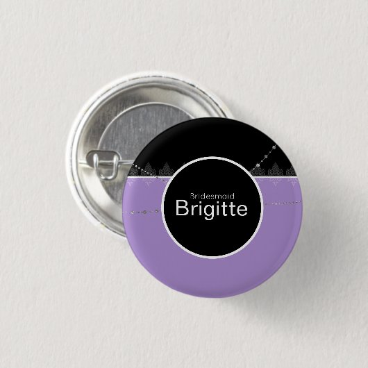 Schaltfläche Blau und Schwarz Button (Vorne & Hinten)