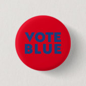 Schaltfläche Blau wählen, rot-blaues Button (Vorderseite)