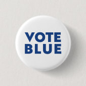 Schaltfläche Blau, weiß, blau Button wählen (Vorderseite)