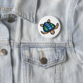 Schaltfläche Blaue grüne Schildkröte Button (Beispiel)